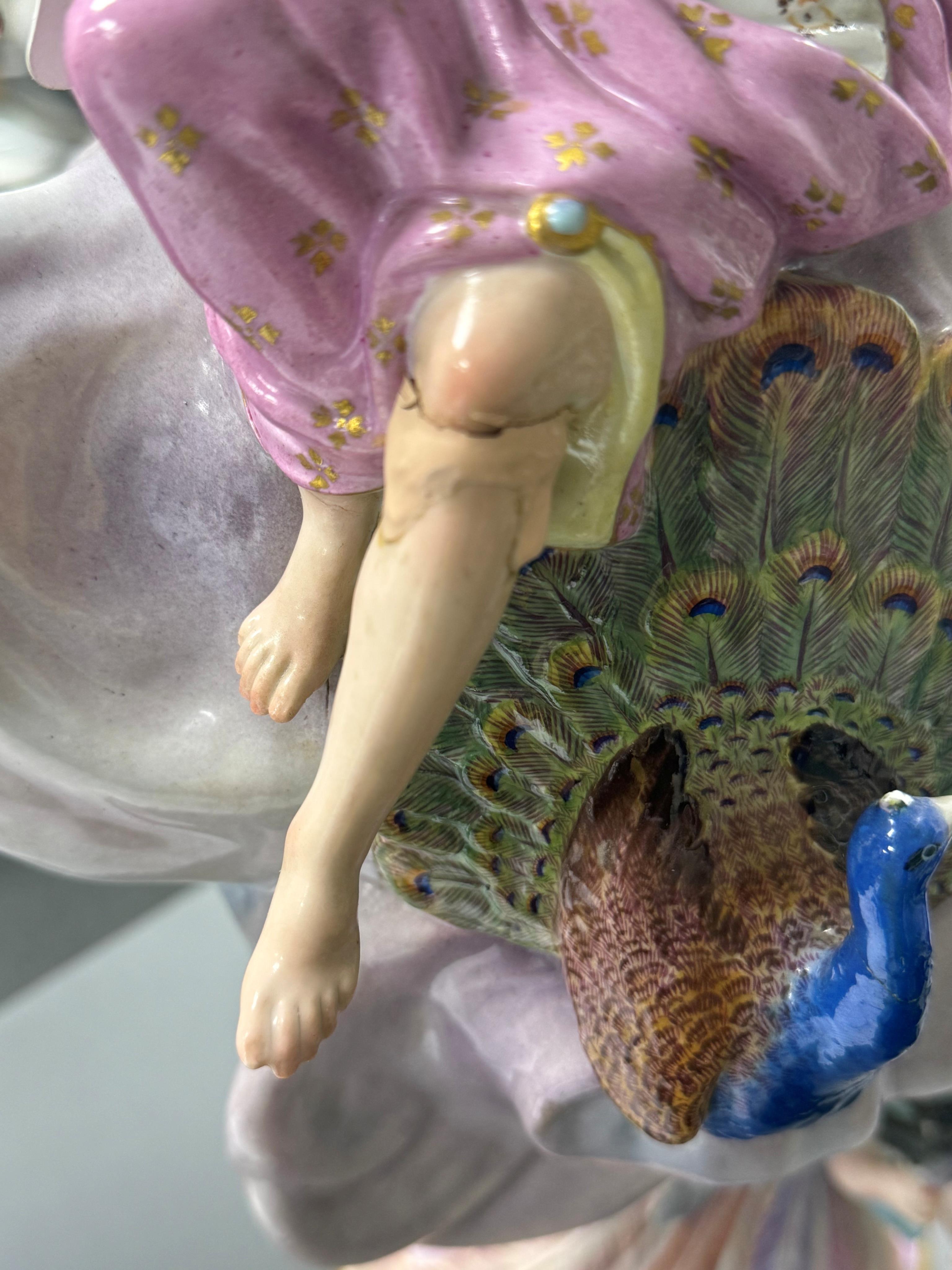 A large Meissen ‘Elements’ ewer, emblematic of air, late 19th century